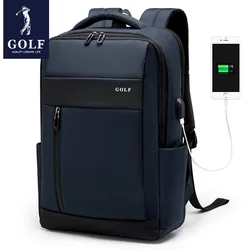 GOLF Business Laptop Backpack Elegant Mens Backpacks with usb Port 15 6 inch Computer Compartment Back Pack 17 inch Multi Pocket