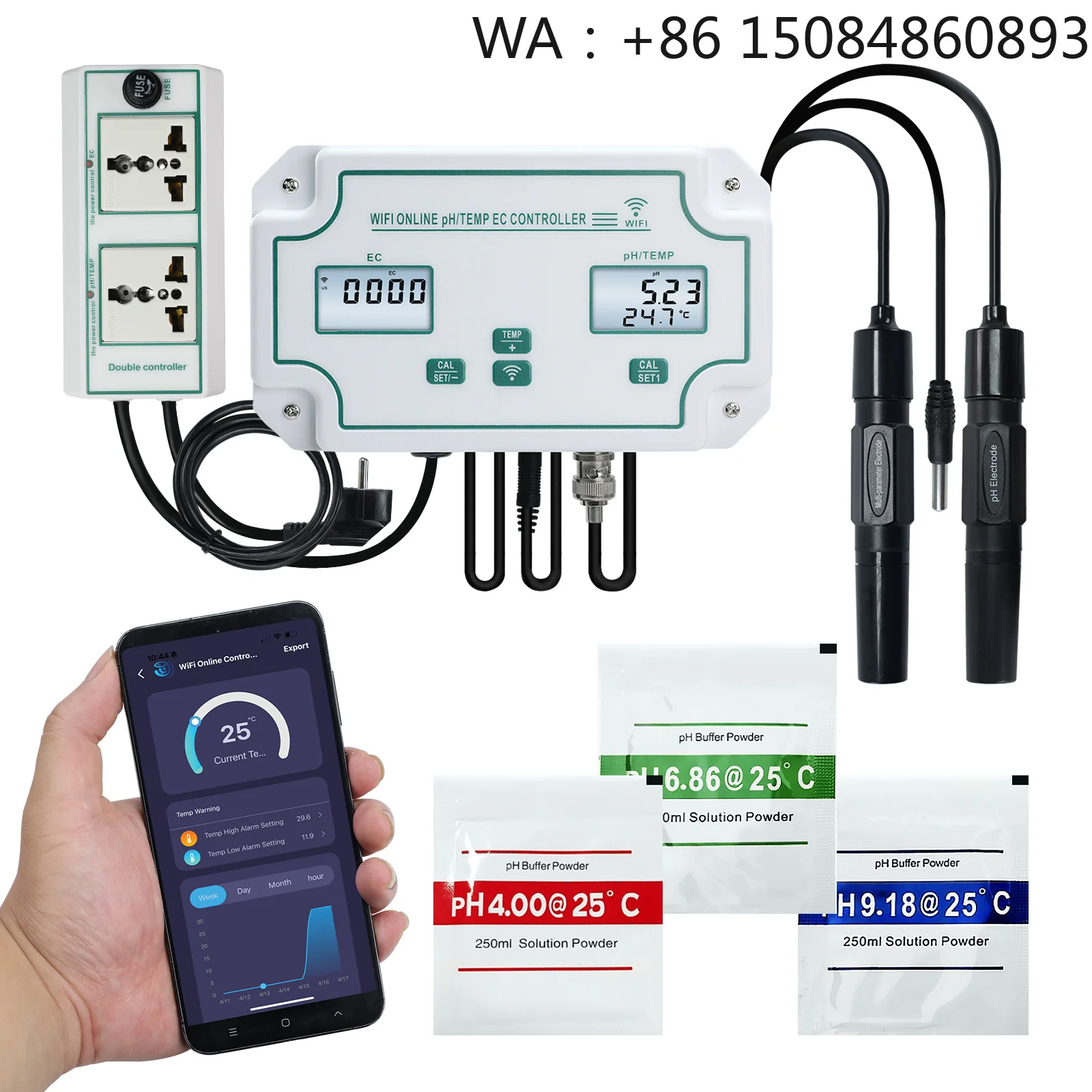 

CL-8000 Residual Chlorine Detector measures free chlorine for Tap Water Swimming Pool Spa Water Treatment