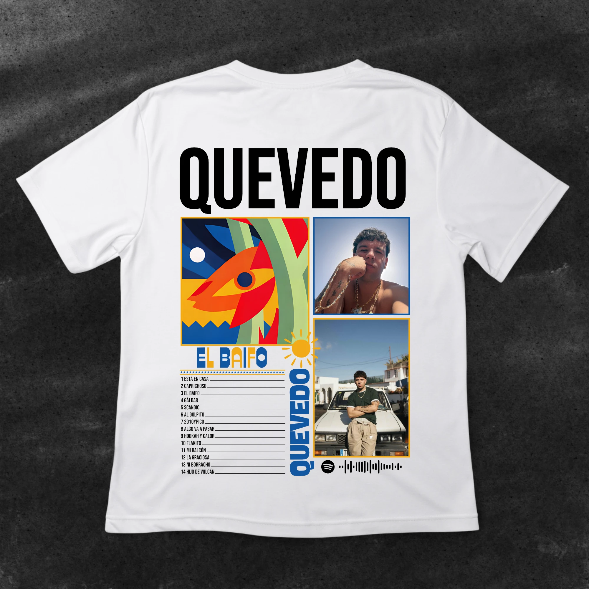 Quevedo El Baifo Album Tracklist Graphic T Shirt Men Women C