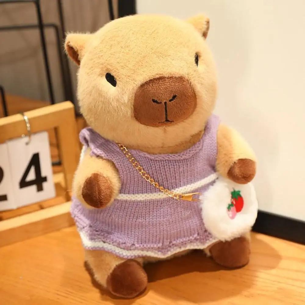 

Creative Dress Up Capybara Doll Simulation Fluffy Capybara Cartoon Soft Capibara Fluffty Doll Christmas