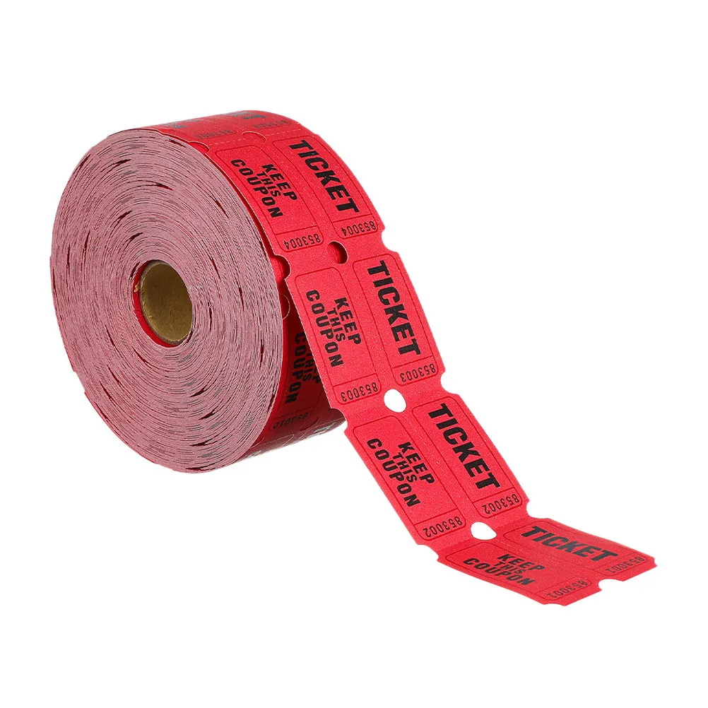 1 Roll Raffle Tickets Paper Universal Ticket Labels Event Ticket Rolls for Carnivals Parties Schools Raffle Tickets Roll view 6