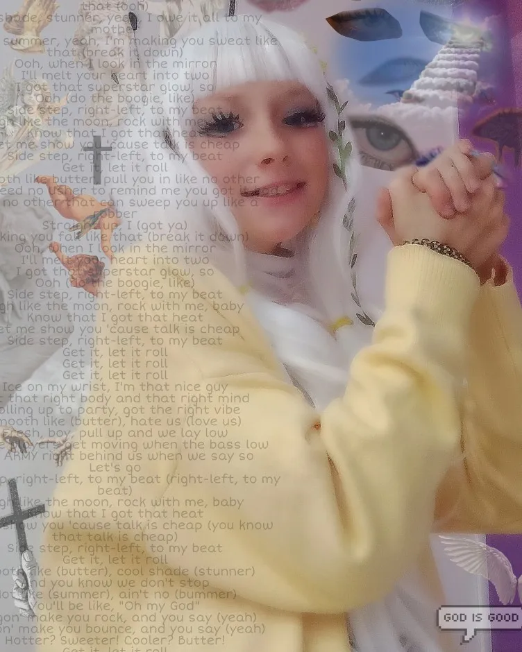 80Cm/32Inch 긴 흰색 가발 곱슬 물결 모양의 애니메이션 코스프레 여성 의상 가발 합성 할로윈 파티