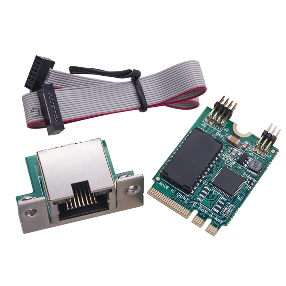 بطاقة شبكة جيجابت إيثرنت M.2 2.5G/1000/100Mbps M2 RJ45 Lan محول RTL8125BG رقاقة محول الشبكة PCIE صغير