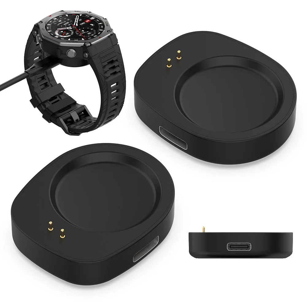 

1 шт., адаптер для зарядного устройства, адаптер для зарядки USB C, зарядное устройство для умных часов, преобразователь зарядного устройства для Amazfit T-Rex 3 A2322/Balance A2286