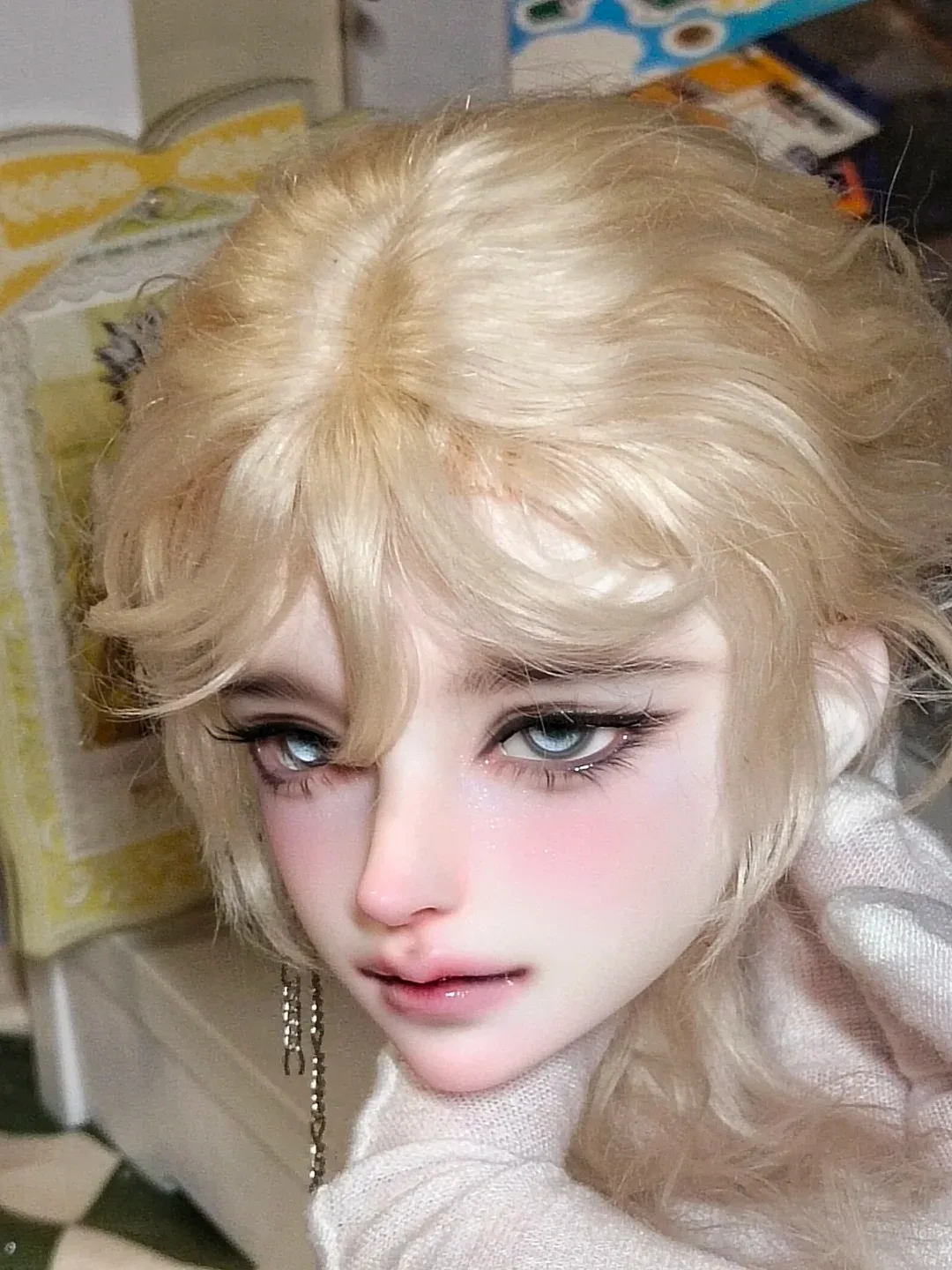 

Новая кукла BJD 1/4 SD 2026 года, голова Wangzi, девочка с веснушками, тонкий макияж, красивое лицо, высокое качество