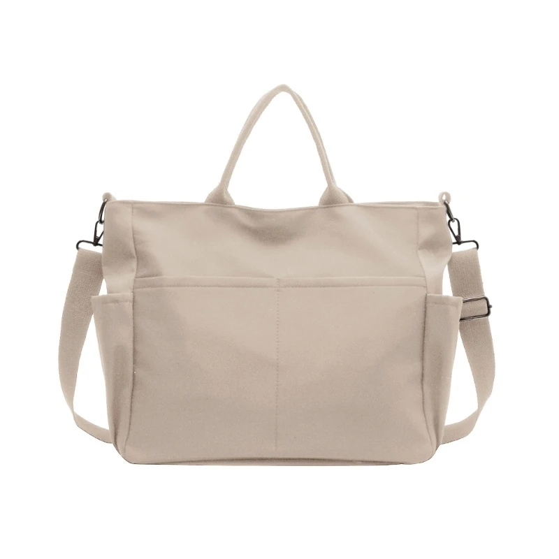 Crossbody simples feminino Bolsa estudante de cor sólida Bolsa ombro de grande capacidade Bolsa