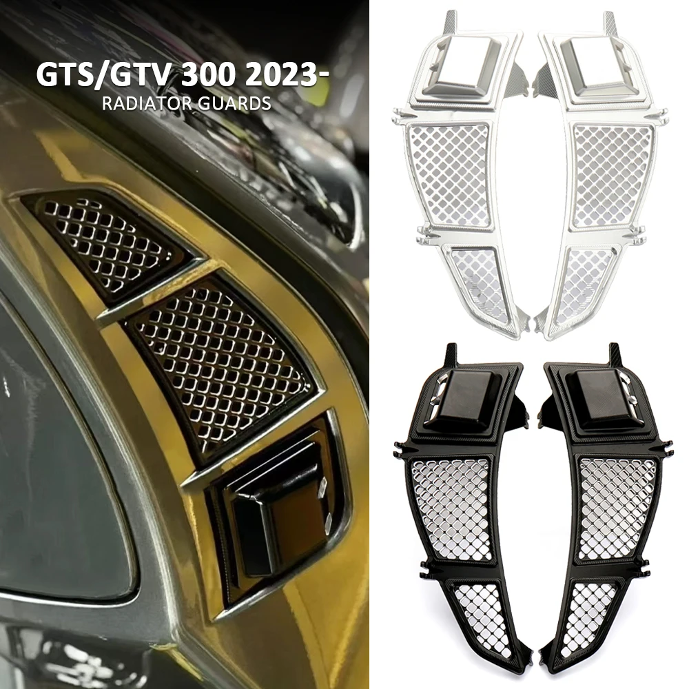 

Motorcycle New Radiator Guard Grille Cover Radiator Protection For Vespa GTV300 GTV 300 gtv300 GTS300 GTS 300 2023 2024