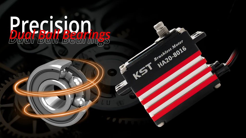 KST HA20-8016 85Kgf.cm 0,15 Sek./60 ° Extrem drehmomentstarker bürstenloser Standardservo für große RC-Flugzeuge – Detail 5
