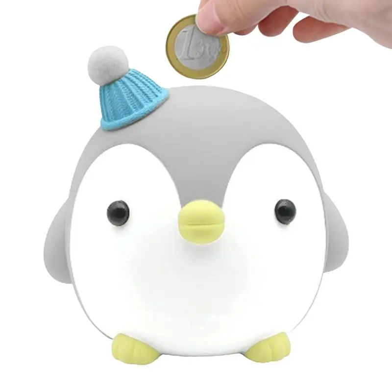 

Cartoon Penguin Piggy Bank Kids Coin Saving Pot Desktop Decorative Ornaments Money Storage Box Kids Gift