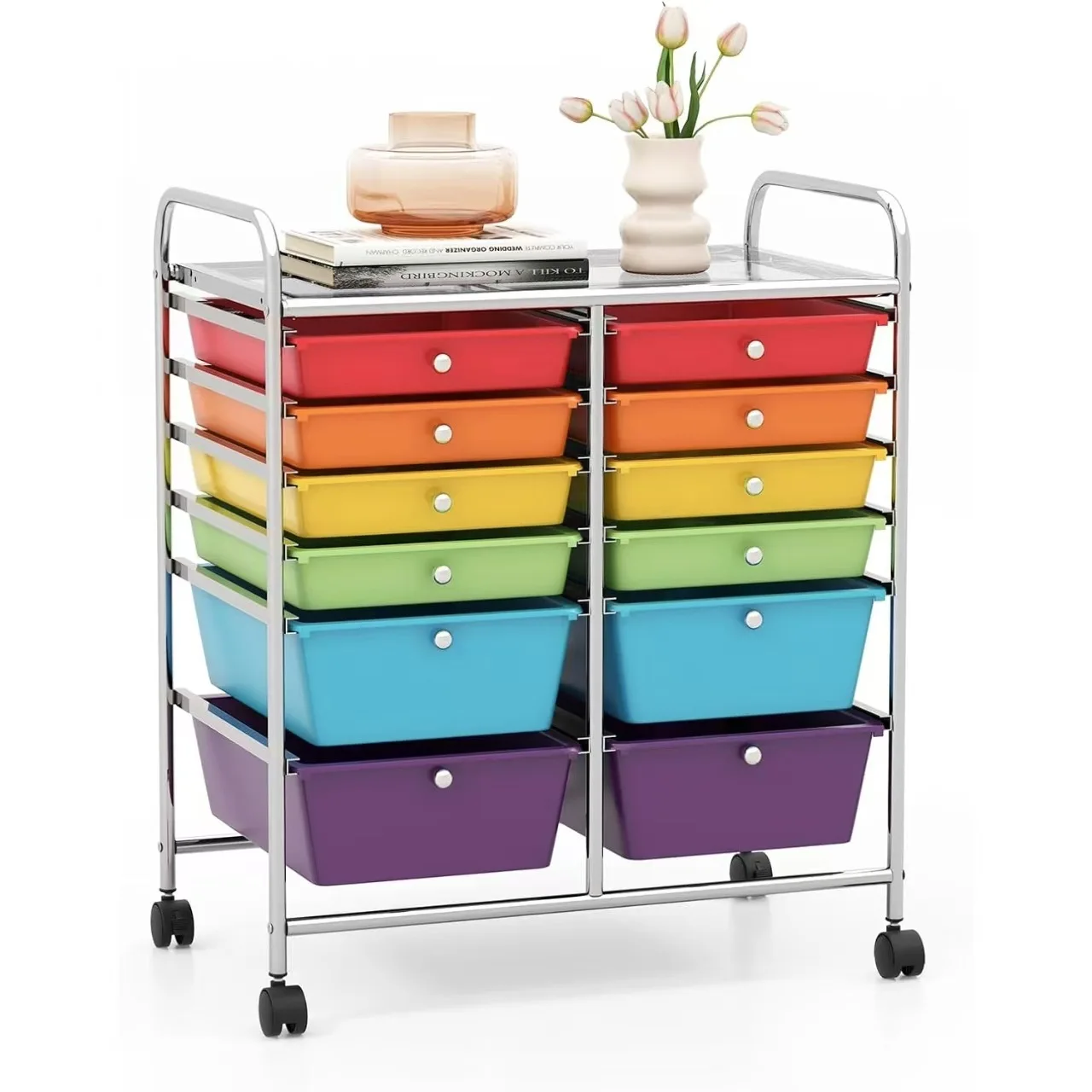 

Storage rack, household 12-layer drawers, cart rack, multi-functional large capacity