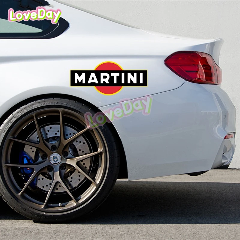 Martini Rennwagen Aufkleber Vinyl wasserdicht Auto Motorrad Rennsport Aufkleber Handy Computer Dekoration Zubehör Aufkleber