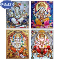 India Elephant God Ganesha Painting Distinctive Painting Full Drill Square/Round 5D Diamond Painting Mosaic Needlework Painting,