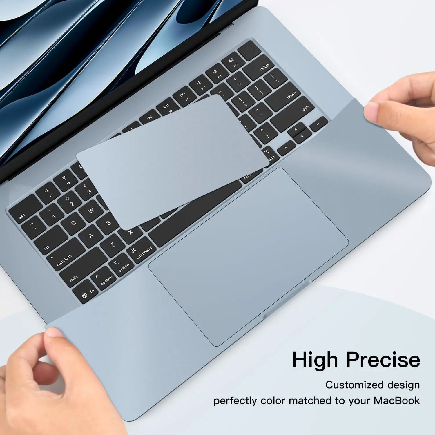 Naklejka ochronna na touchpad i podkładkę pod nadgarstki do MacBook Air 13.6 A3449 M5 AIR 15' A3448 2026 M2 M3 M4, winylowa folia ochronna na laptopa. — zdjęcie produktu 6