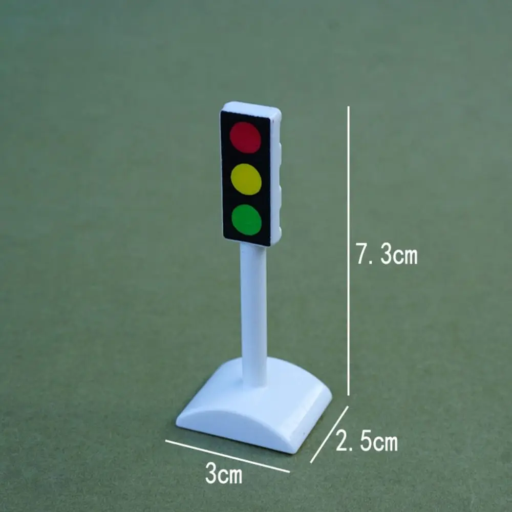 

Road Block Dollhouse Speed Limit Sign Model Toy Mini Simulation City Road Signs Miniature Durable Mini Traffic Road Signs