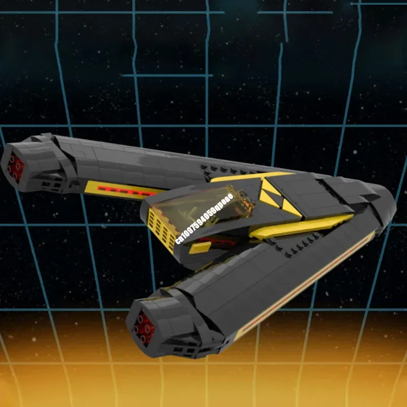 

New 630Pcs Popular Space Technology Series Moc Interceptor Model Custom Puzzle Diy Creative Ideas Kids Toys Birthday Chris Gifts