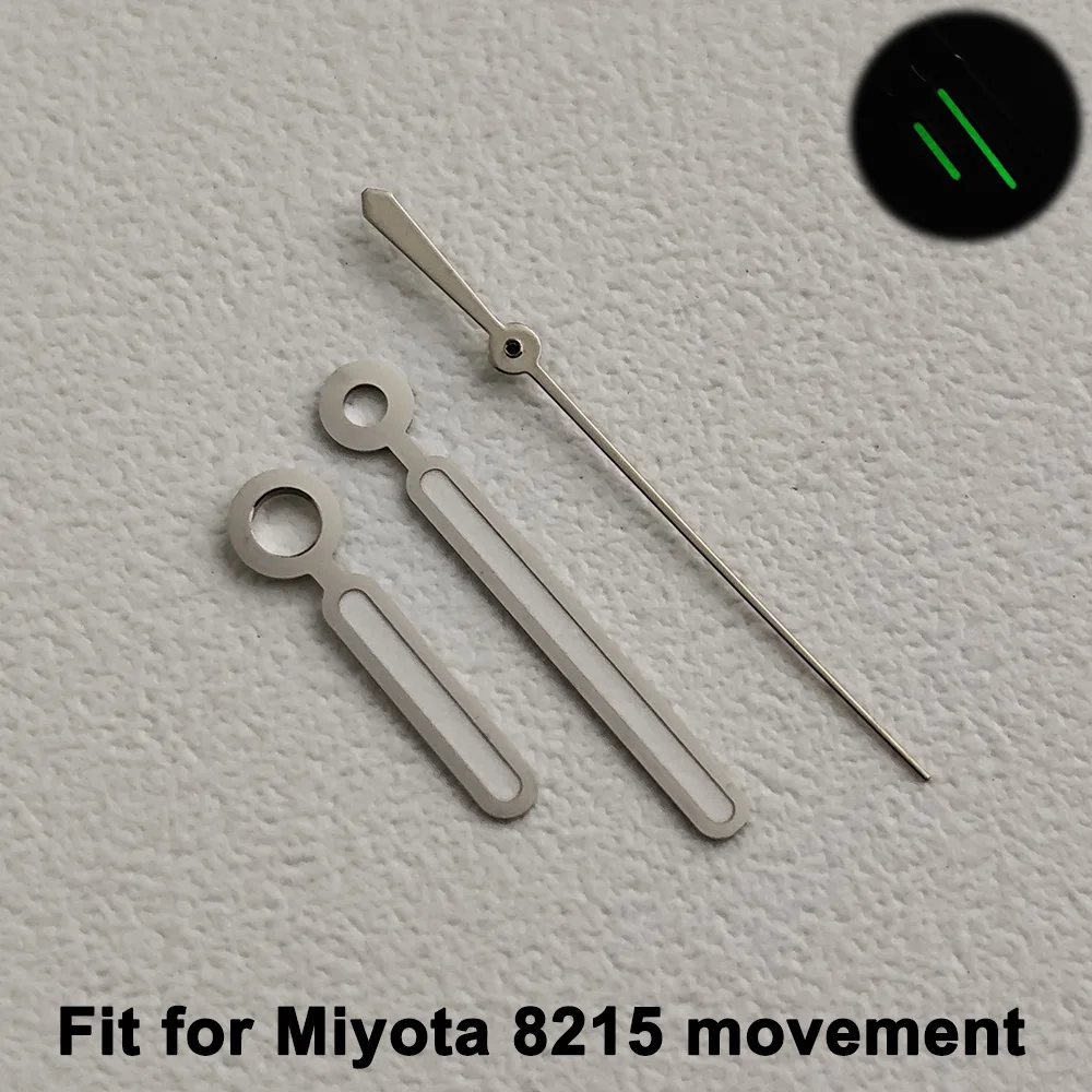 

Стрелки часов Miyota 8215, подходящие для механизма Miyota 8215, зеленые светящиеся аксессуары для замены часов