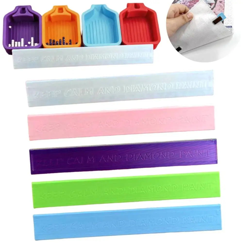 

NEW Diamond Art Tray Holder Magnetic Diamond Painting Accessory Holder Lightweight for DIY Crafts Light Pad Easel Drafting Table