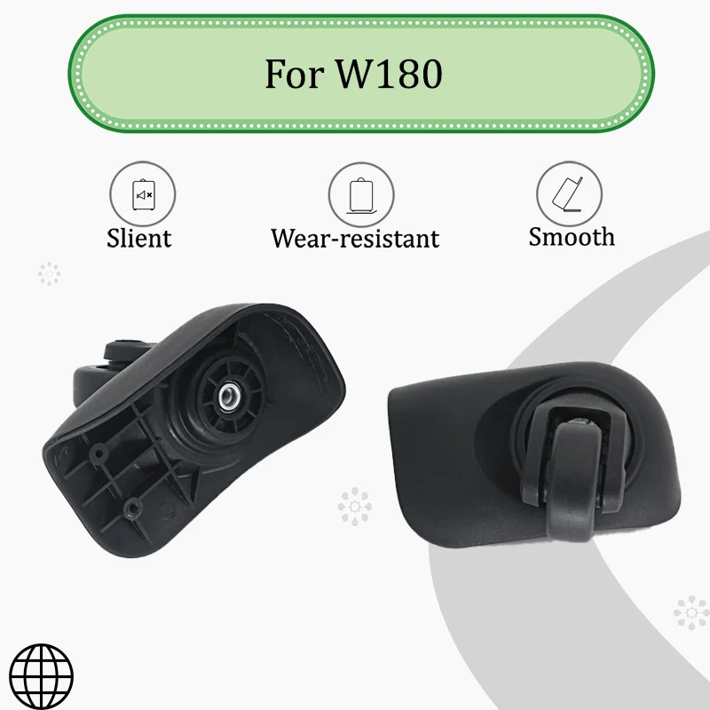 For W180 Silent Luggage Wheel Repair Kit - Premium Quality Castors Smooth Operation with Silent 360° Rotation