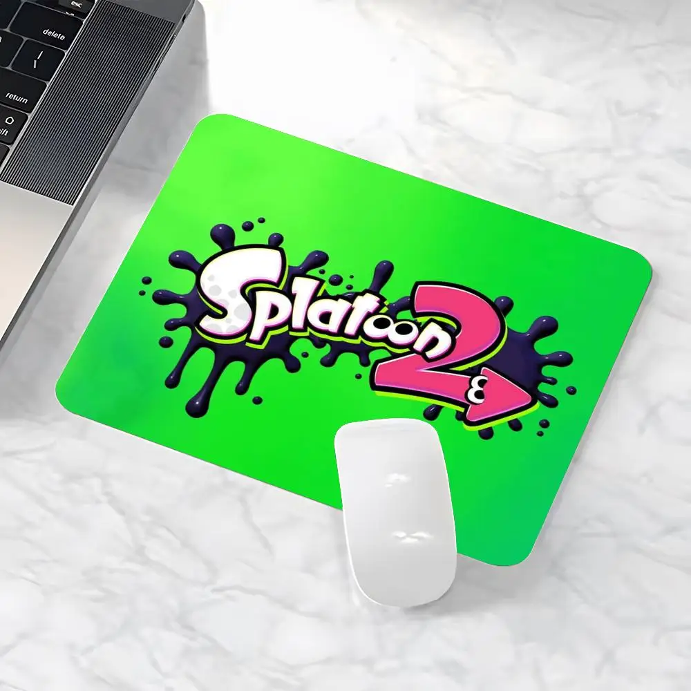 Games Splatoon Mouse Pad 18x22cm Small Rug  Keyboardpad Lock Edge Deskpad kawaii  Desktop Protection Mats