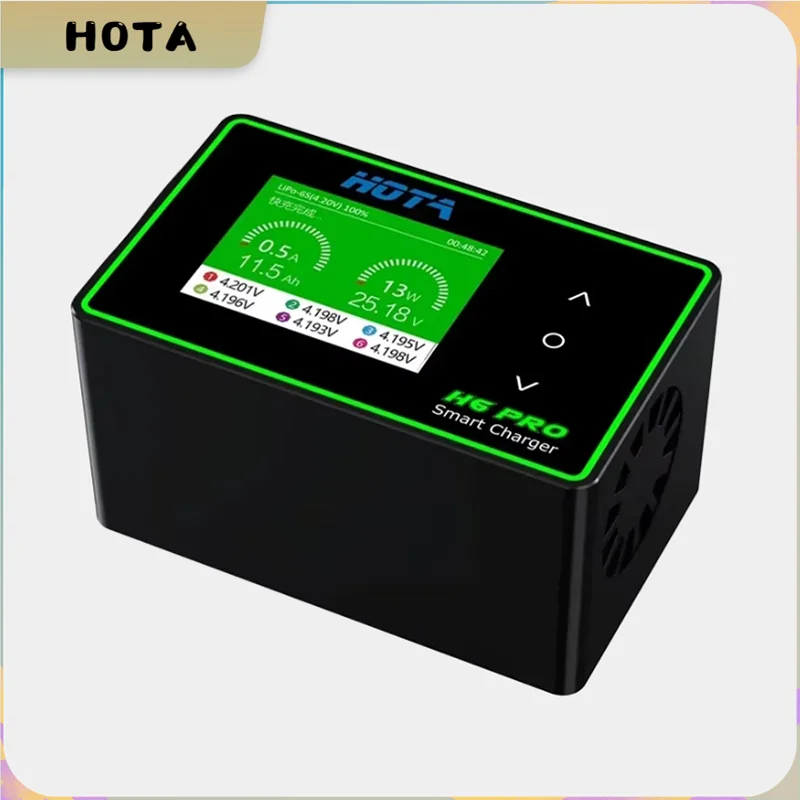 HOTA New H6 Pro Duo AC 200W DC 700W 26A Mini Battery Charger 1-6S Lipo NiMh Li-ion Ni-Cd Digital RC Balance Charger Discharger