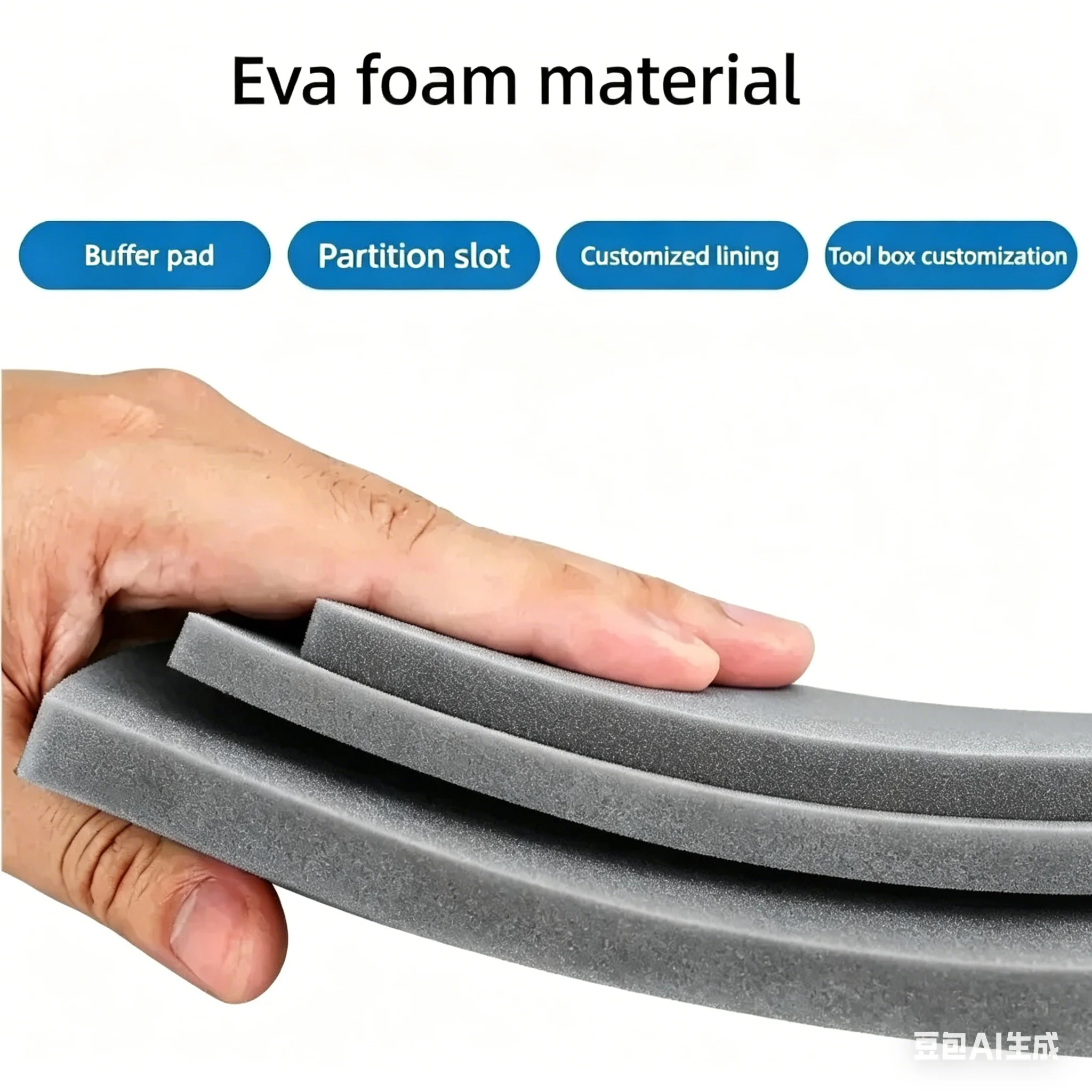 Blue And Grey EVA Foam Sheet 38 Degrees EVA Foam Pad Thickness 3/5/10/15mm Thick EVA Rubber Board Handmade Model Making Cosplay