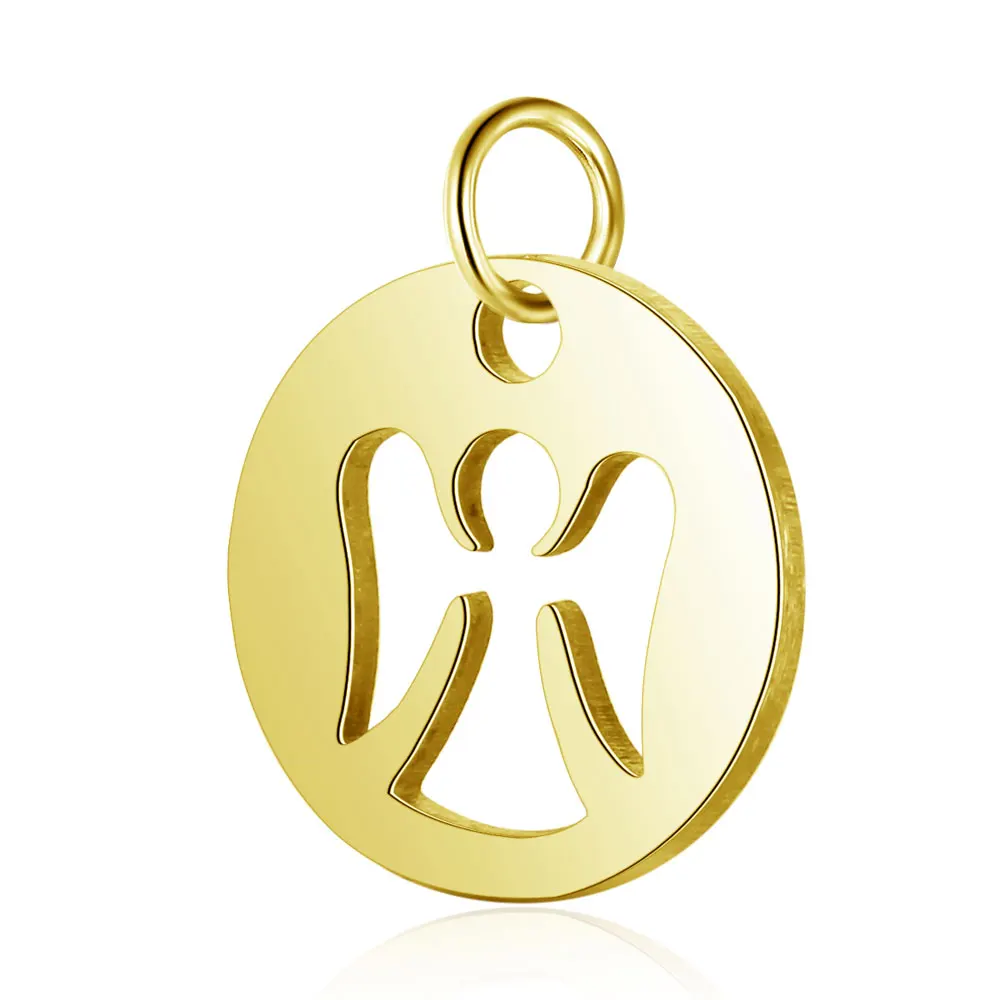 10pcs/lot diy religious good luck om stainless steel charm pendant wholesale yin yang hamsa jewelry bracelet connector charms