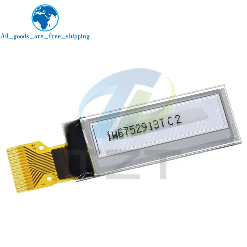 TZT-Módulo OLED de 0,91 pulgadas, módulo de pantalla LED LCD OLED de 0,91 pulgadas, comunicación IIC para Arduino ROHS, Blanco/azul, 128x32
