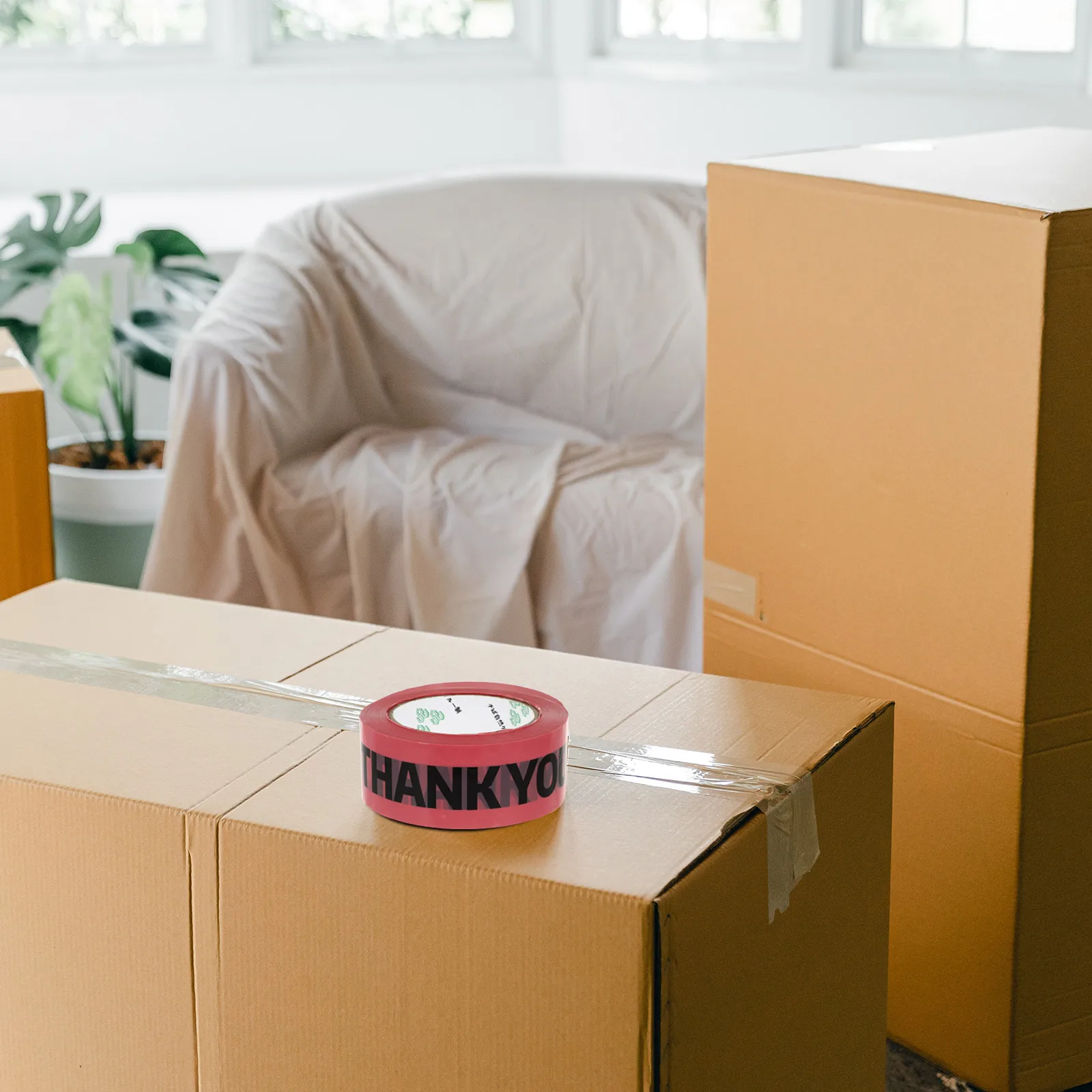 

Pink Sealing Tape Affordable Office Wrapping Double Sided Safe Adhesive DIY Plastic