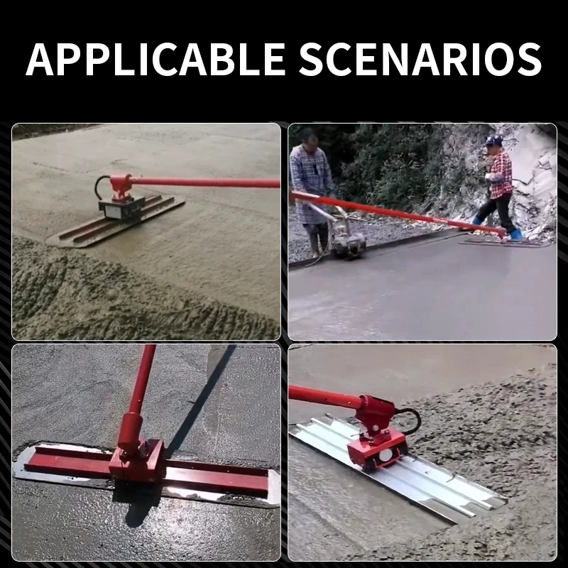 Lithium-Ion Concrete Paver: Remote Control, Vibrating Finishing, Aluminum-Magnesium Alloy Finishing Blade, Slurry Lifting/Leveli