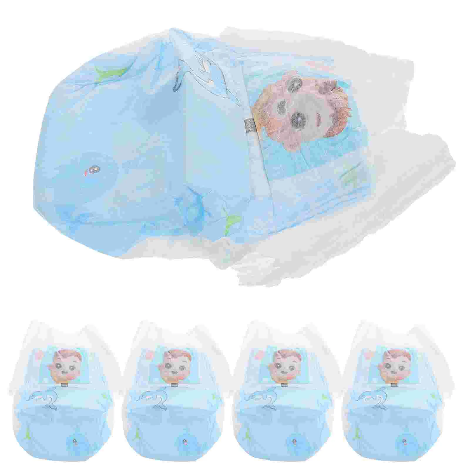 

5 Pcs Disposable Diapers Men and Women Newborn Nappies Baby Swim Trunks Toddler Toilet Pants for