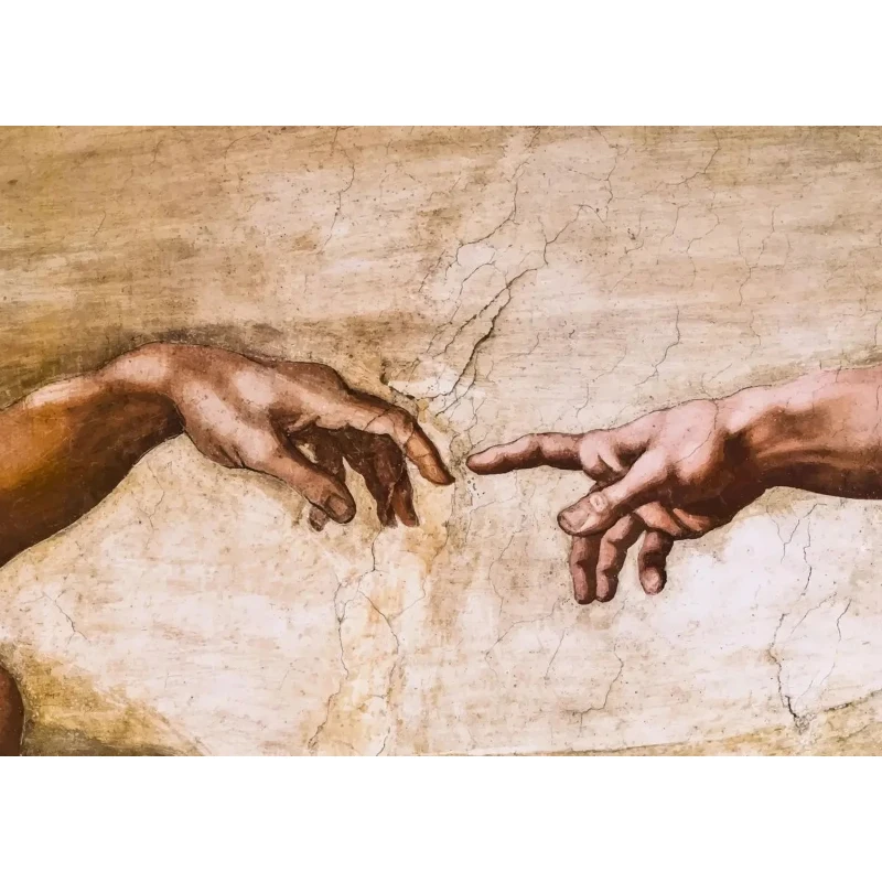 2026 The Creation of Adam By Michelangelo Fallen Angel Posters Canvas Painting And Prints Wall Art HD Pictures Living Room Home 