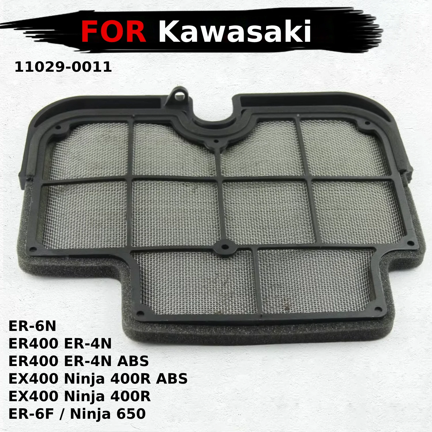 

Motorcycle Air Filter Cleaner Air Intake Element For Kawasaki ER400 ER-4N ABS EX400 Ninja 400R ER-6F ninja 650 ER-6N 11029-0011