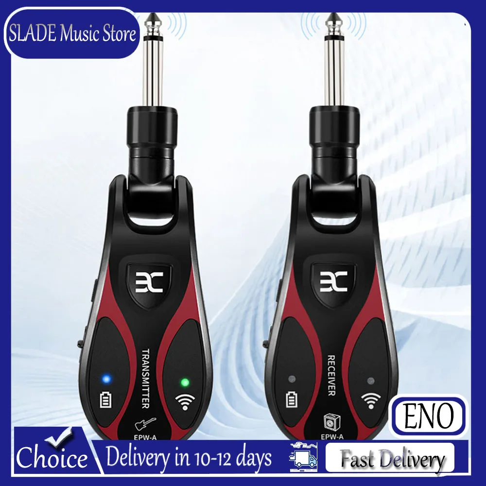 

EPW-A Electric Guitar Wireless System Portable Rechargeable Audio Transmitter Receiver for Guitar/Bass Amplifier Guitar Parts