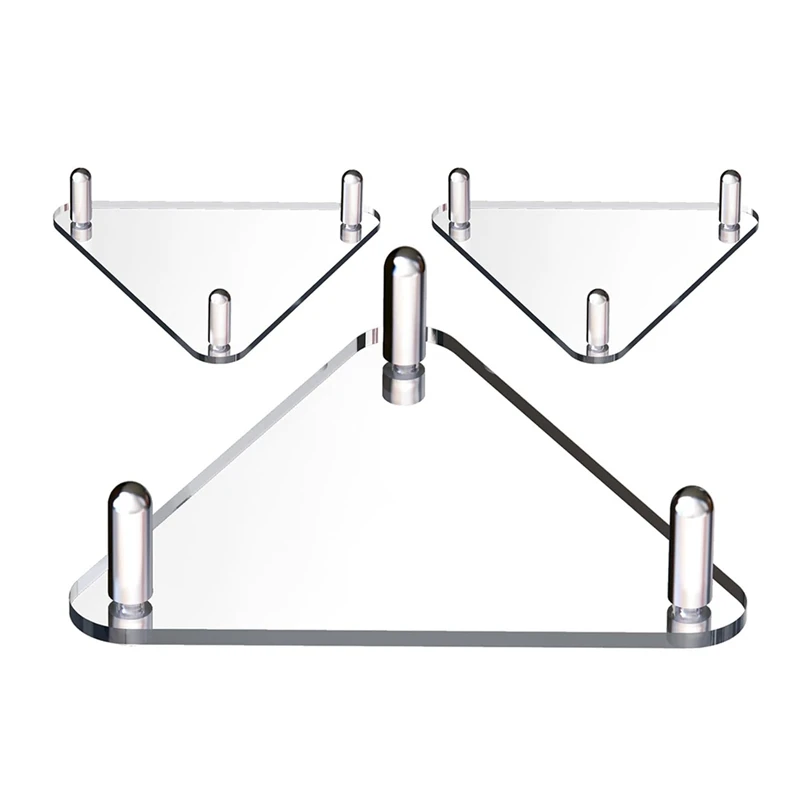 

Набор из 3 акриловых подставок для мячей: для футбола, баскетбола, волейбола, с держателями из нержавеющей стали. Розница.