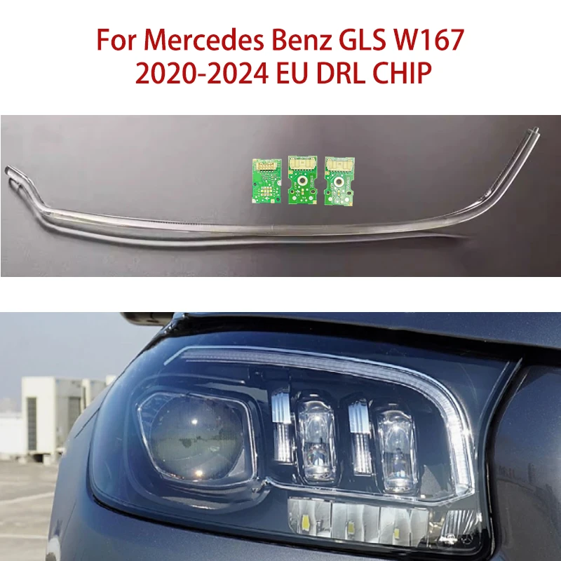 

For Mercedes-Benz To Solve The Problem of No Brightness White Light GLS W167 Car DRL CHIP Angel Eye 2020-2024 Ballast European