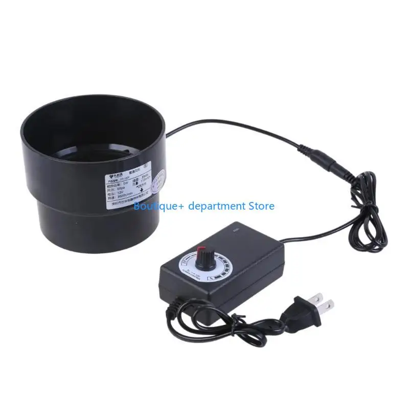 

E1PD Powerful 12V Ventilator Air Duct Fan 4inch Pipe Vent for Bathroom Toilet Kitchen