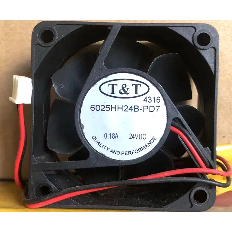 Original TT 6025 DC24V 0.18A 6025HH24B-PD7 6cm 2-wire inverter cooling fan air blower