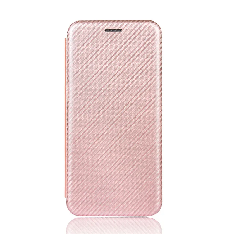 

Flip carbon fibre Skin Magnetic Closure Leather Cover For Asus ROG Phone 3 ZS661KS Card Slot Fall prevention Phone Case
