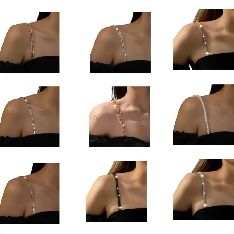 

Стенки Бюстгальдж для бретека жемчужины хрустальные невидимые плечевые ремни