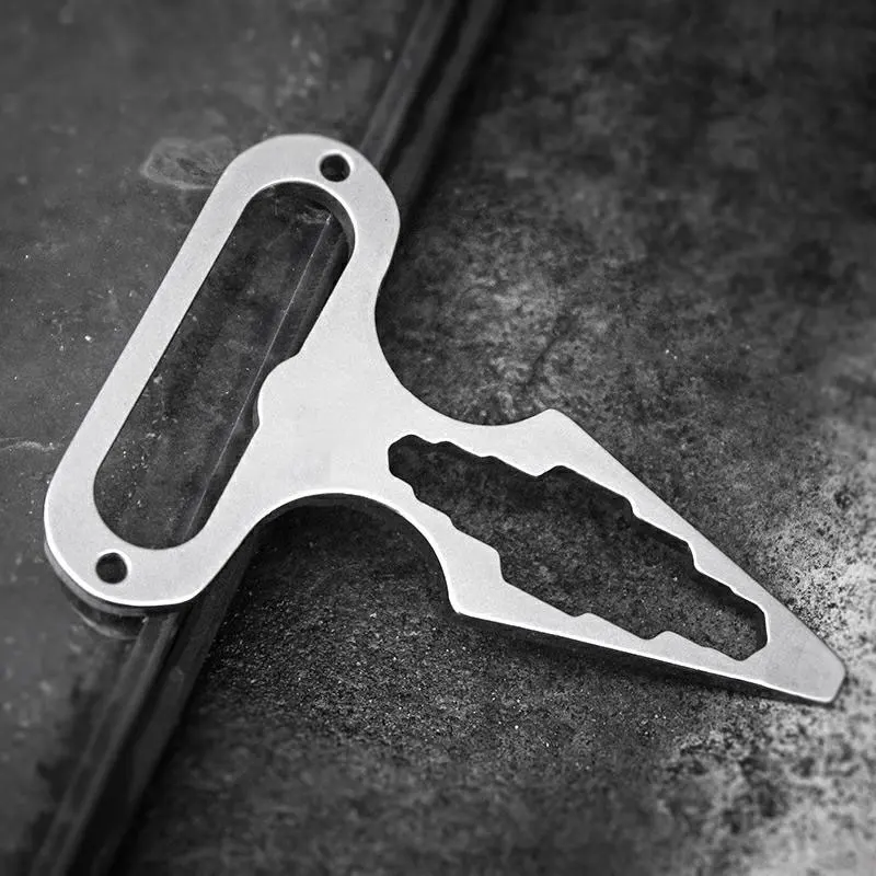 1PC Outdoor EDC Stainless Steel Bottle Opener Self Defense Stinger Personal Protection Tool Weapons Combination Wrench Tools