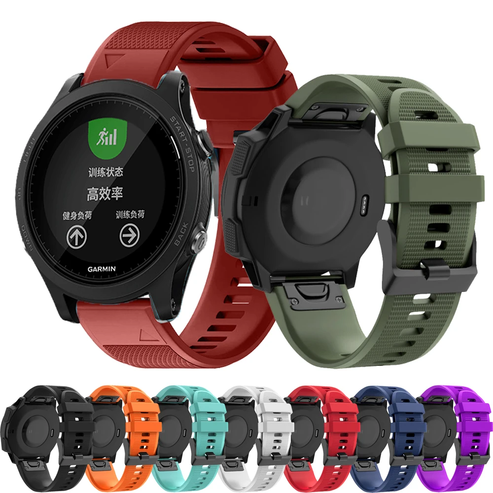 Quickfit Pulseira de Silicone para Garmin Fenix, Pulseira para Garmin Fenix 7, 6, 6X, 7X Pro, 5, 5X Plus, Epix Gen2, Instinct 2, 47mm, 51mm, 22mm, 26 milímetros