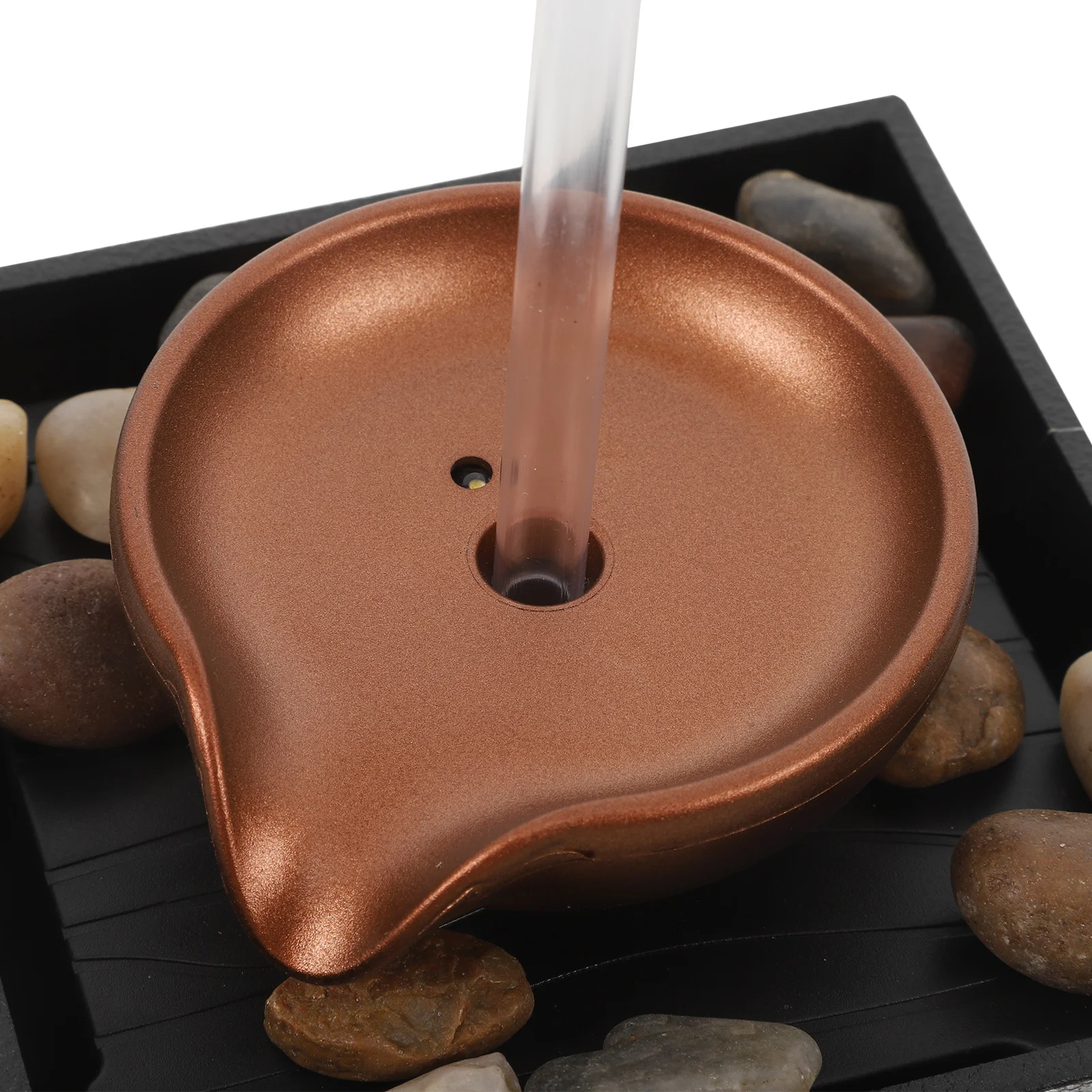 Compact Mini Tabletop Indoor Fountain Water Feature Relaxing Decor for Desk Bonsai Zen Kettle Water Fountain