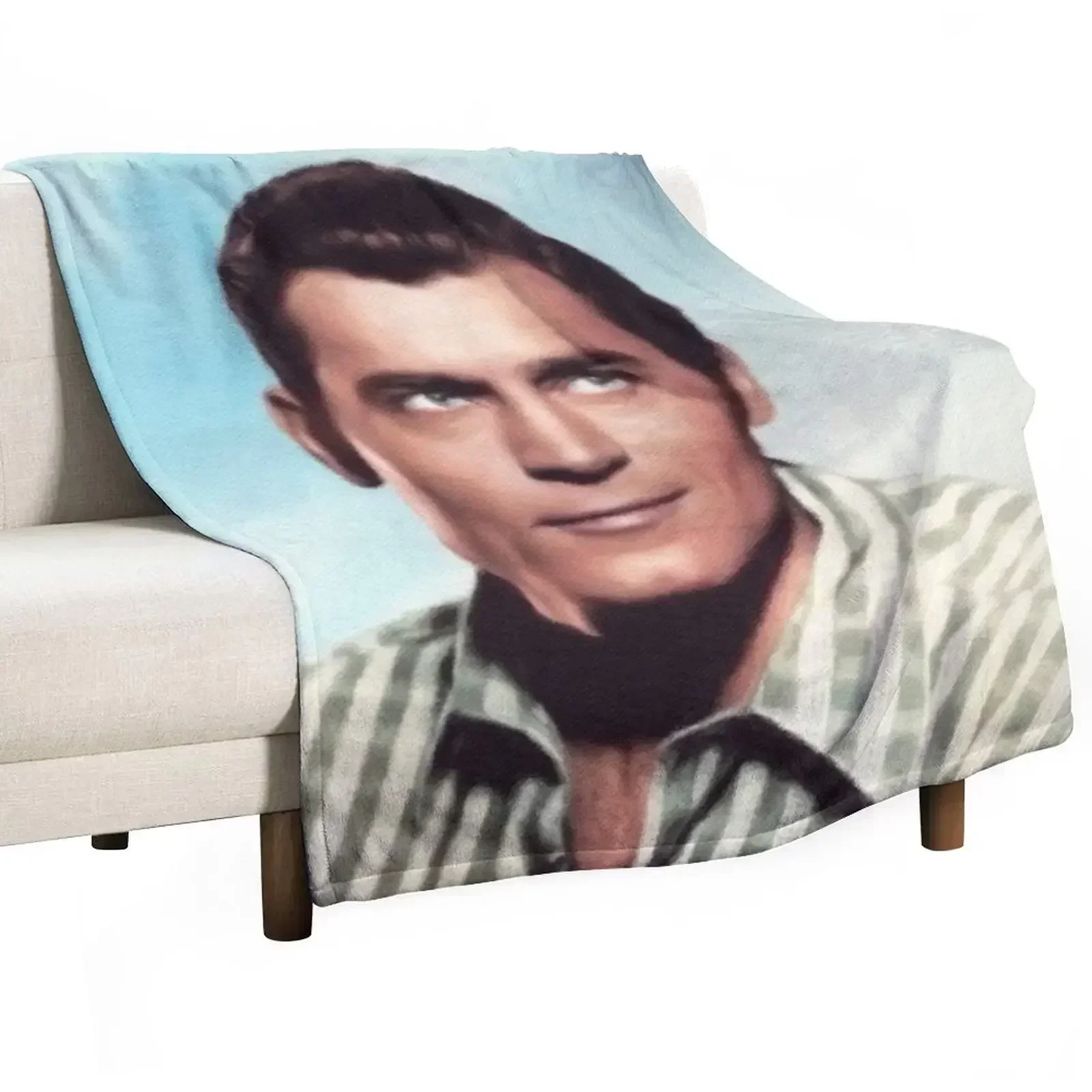 Clint Walker, Movie Star Throw Blanket valentine gift ideas Plush Flannel Bed Thins Sleeping Bag Blankets