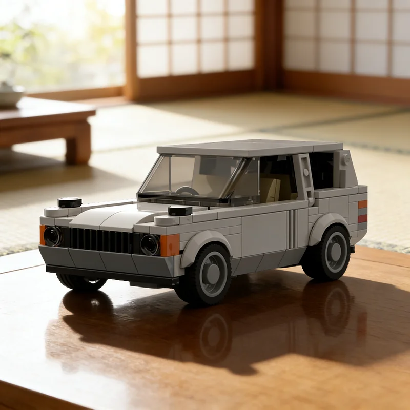 340pcs MOC City Champions Land Rover Range White Model Building Blocks Construction DIY Birthday Assemble Christmas Gifts Toys