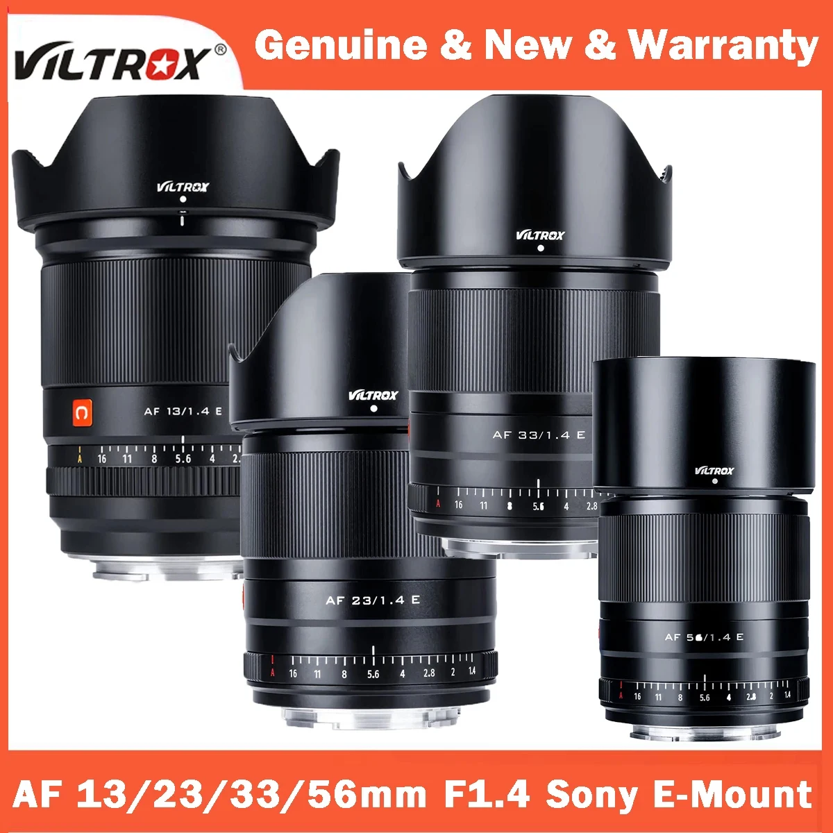 Viltrox 23mm 13mm  33mm 56mm F1.4 Sony E Mount Ultra Wide Angle APS-C AF Lens for Sony E-Mount ZV-E10 a7 a6600