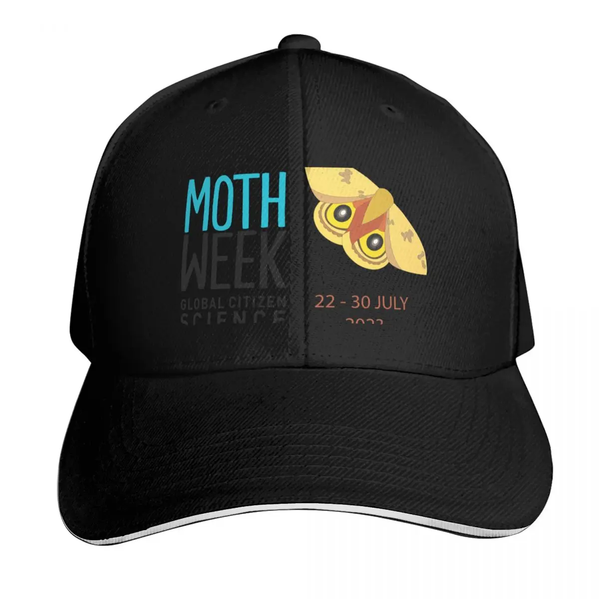 National Moth Week 2023 H Baseball Cap Vintage Retro Embroidered Lightweight Packable Gift for Him Her