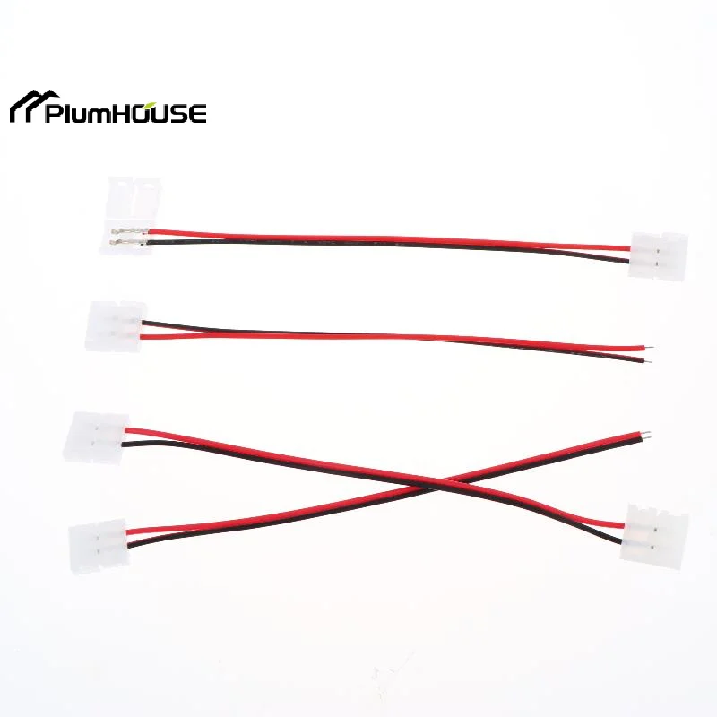 10Pcs 2 Pin Male Female Connector Wire Harness Heat Resistant Insulation Tinned Copper Terminals For LED Strip DIY Projects