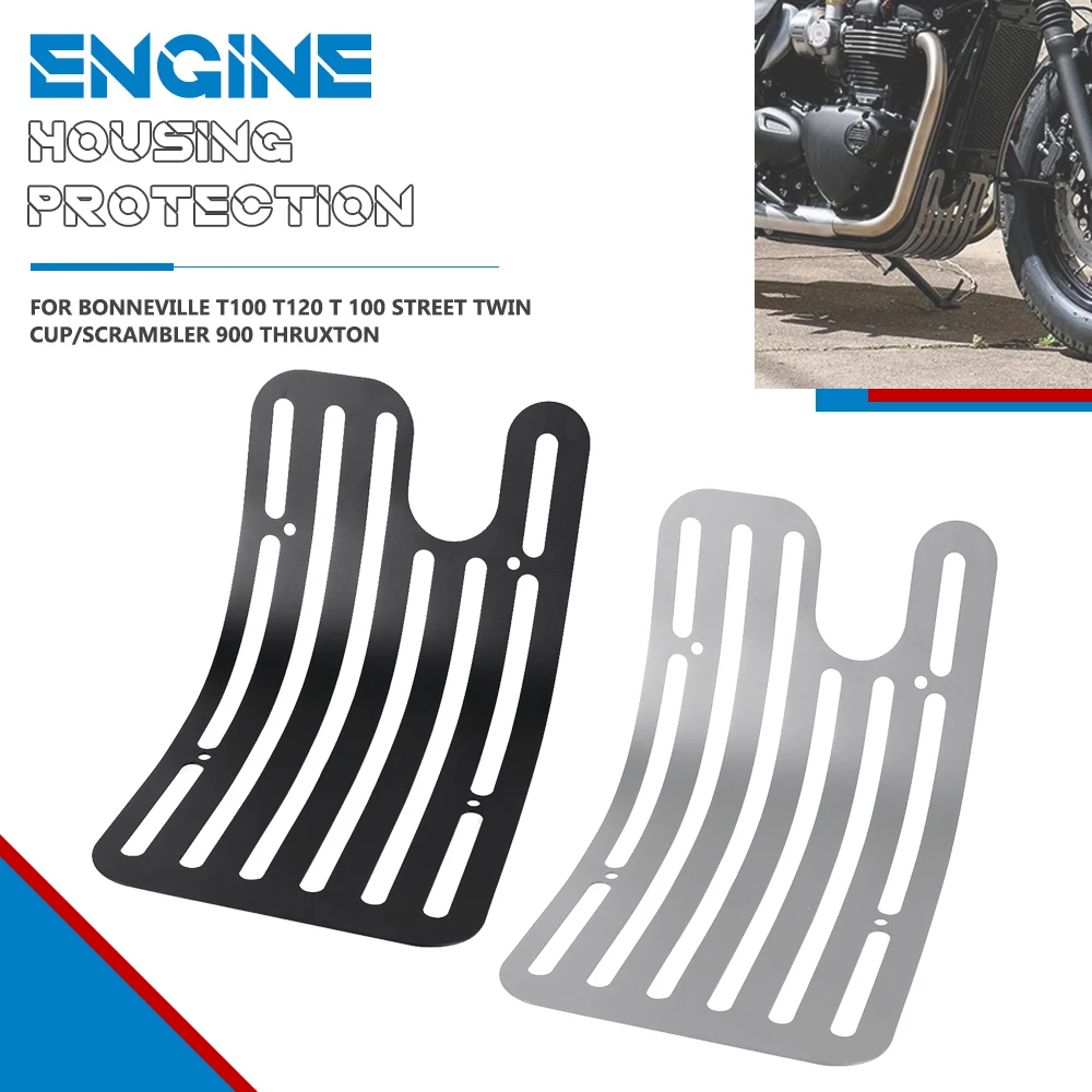 

FOR Speed Twin Bonneville T100 120 Engine Guard Baffle housing protection for Street Twin Cup Scrambler 900 liquid Thruxton 1200