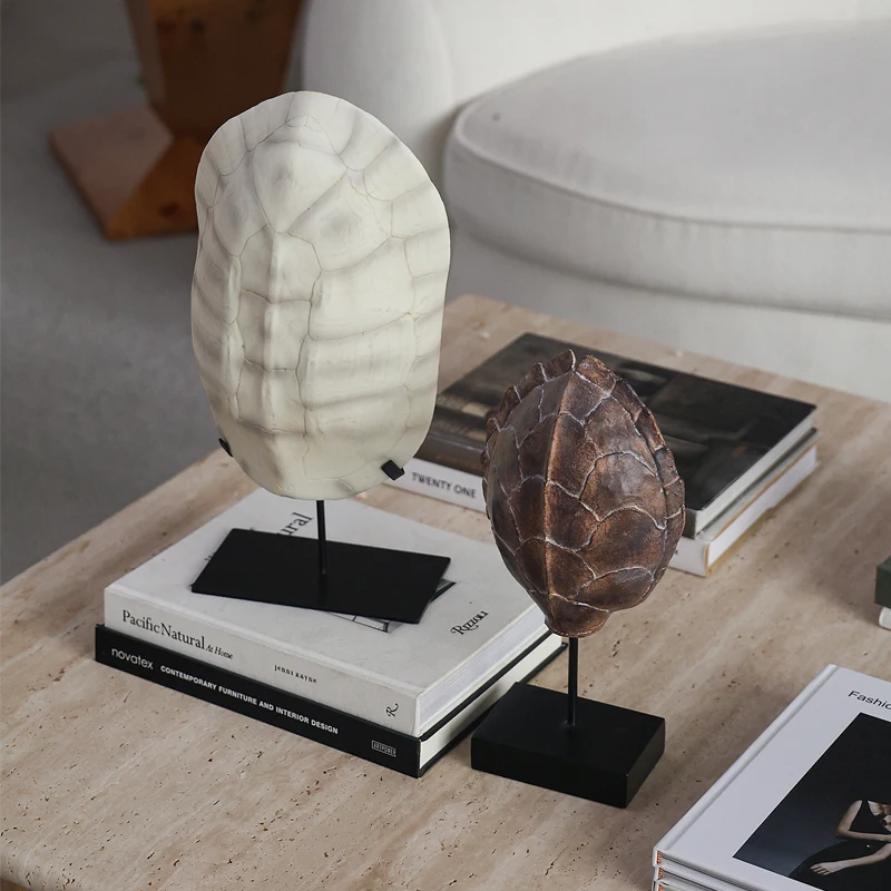 Simulation Turtle Shell Sculpture Retro Style Home Living Room Entrance Tv Cabinet Retro Desktop Art Decorative Ornaments