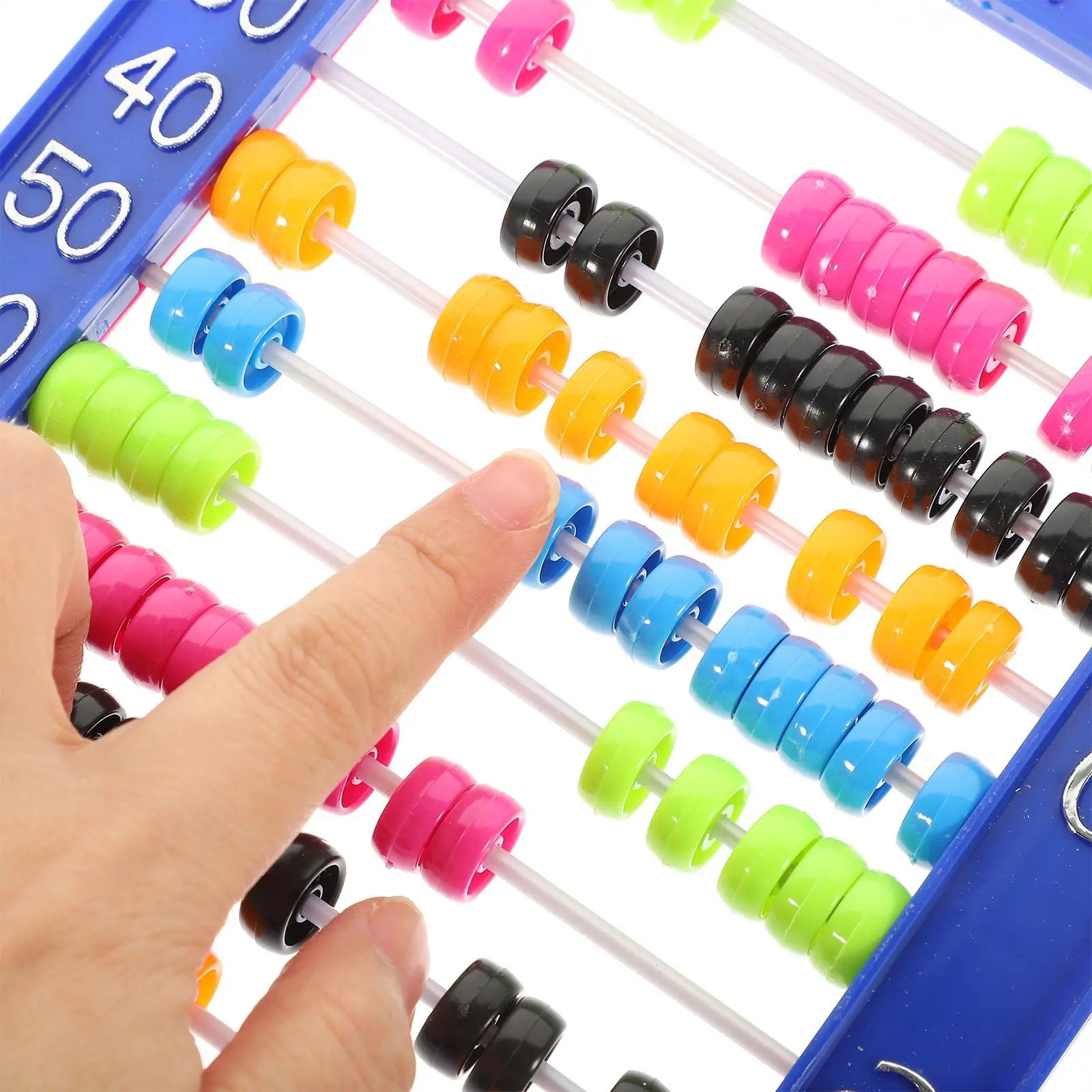 そろばんおもちゃゲーム数学学習ベビーナンバーキッズツールプラスチック操作用幼稚園学習用品 (ランダムカラー)